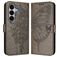 Mobigear Butterfly Housse Samsung Galaxy A27 Etui Porte-Monnaie - Gris