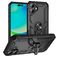 Mobigear Armor Ring iPhone 17 Plastique rigide Coque arrière Antichoc avec bague de maintien - Noir