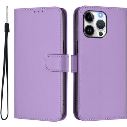 Mobigear Urban Wallet Housse iPhone 16 Pro Max Etui Porte-Monnaie - Violet