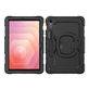 Mobilize Rotating Defender Coque Samsung Galaxy Tab S11 en Plastique rigide,Silicone + Bandoulière - Noir