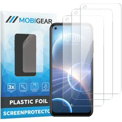 Mobigear HTC Desire 22 Pro Protection d'écran Film - Compatible coque (Lot de 3)