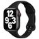 Mobigear Sport Slim Bracelet Silicone Apple Watch Fermeture à clou et passant - 49/46/45/44 mm - Noir