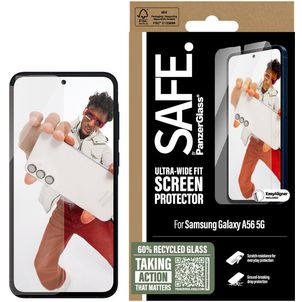 SAFE by PanzerGlass Ultra-Wide-Fit Samsung Galaxy A56 Verre trempé Protection d'écran - Compatible Coque