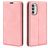 Mobigear Retro Slim Motorola Moto G52 Étui Portefeuille - Rose