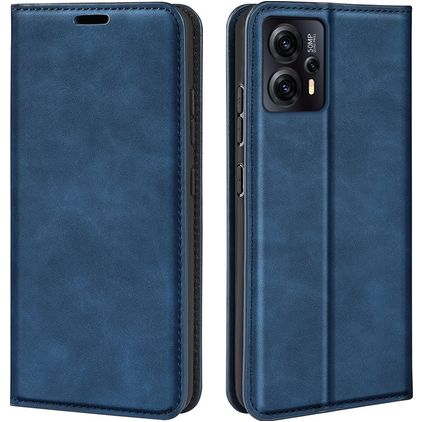 Mobigear Retro Slim Housse Motorola Moto E13 Etui Porte-Monnaie - Dark Blue