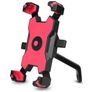 Mobigear PushHold Support Moto Rétroviseur Pince Universel - Rouge