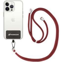 Mobigear Lanyard - Cordon de téléphone universel ajustable - Bordeaux