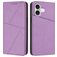 Mobigear Frosted Flip iPhone 17 Étui Portefeuille - Violet