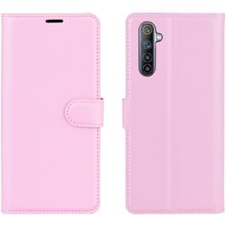 Mobigear Classic Housse Realme 6 Etui Porte-Monnaie - Rose