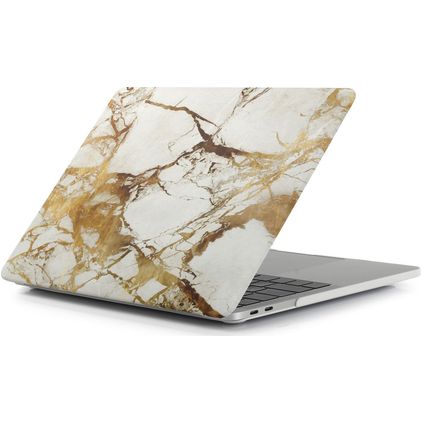 Mobigear Marble MacBook Pro 16 Pouces (2021-2026) Coque - Marron - Model A2485 / A2780 / A2991 / A3186 / A3428 / A3429