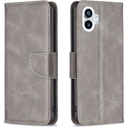 Mobigear Excellent Housse Nothing Phone (1) Etui Porte-Monnaie - Gris