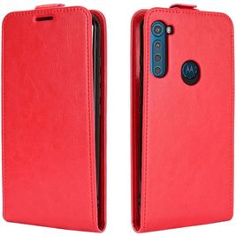 Mobigear Motorola One Fusion Plus Étui à rabat - Rouge