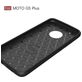 Mobigear Brushed Slim Coque Motorola Moto G5 Plus Coque arrière en TPU Souple - Noir