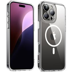 Valenta Trend Coque Transparente iPhone 16 Pro MagSafe Coque arrière Rigide - Transparent