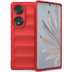 Mobigear Bumpy Coque HONOR 70 Coque arrière en TPU Souple - Rouge