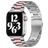 Mobigear Antwerp Bracelet Acier pour Apple Watch Fermeture boucle déployante - 49/46/45/44 mm - Rose / Argent