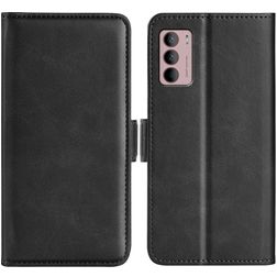 Mobigear Slim Magnet Motorola Moto G42 Étui Portefeuille - Noir