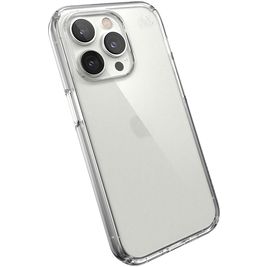 Speck Presidio Perfect Clear Coque Transparente iPhone 14 Pro Coque arrière Rigide Anti-Chocs - Transparent