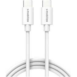 Mobilize - Câble USB-C vers USB-C 1 mètre - Blanc