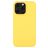 Mobigear Rubber Touch Coque iPhone 14 Plus Coque arrière en Silicone - Jaune