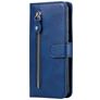 Mobigear Zipper Xiaomi Redmi Note 9 Étui Portefeuille - Bleu