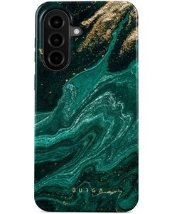 Burga Tough Coque Samsung Galaxy A57 Coque arrière Rigide Anti-Chocs - Emerald Pool