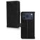 Mobilize Wallet iPhone 17 Pro Max Cuir véritable Étui Portefeuille - Noir