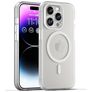 Mobigear Shockproof Coque iPhone 16 Pro Max MagSafe Coque arrière en TPU Souple - Blanc