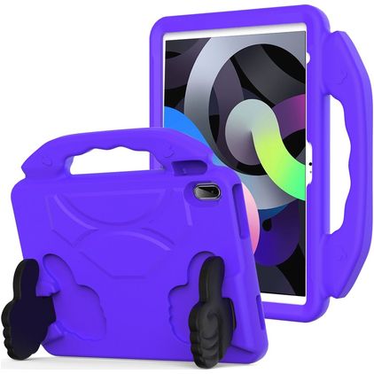 Mobigear Thumbs Up Coque iPad 11 (2025) Coque de tablette pour enfants avec Poignée Enfants en EVA - Violet
