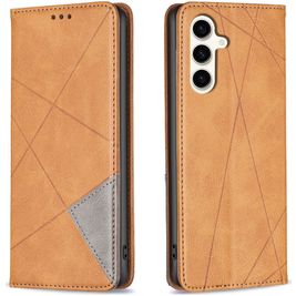 Mobigear Rhombus Slim Housse Samsung Galaxy S24 FE Etui - Cognac