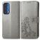 Mobigear Clover Housse Motorola Edge (2021) Etui Porte-Monnaie - Gris