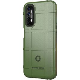 Mobigear Rugged Shield Coque Realme 7 Coque arrière en TPU Souple Anti-Chocs - Vert