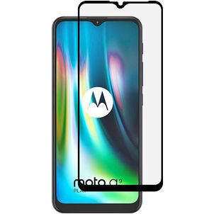 Mobigear Premium Motorola Moto G9 Play Verre trempé Protection d'écran - Compatible Coque - Noir
