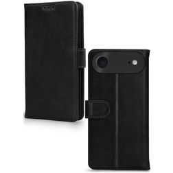 Mobilize Wallet iPhone Air Cuir véritable Étui Portefeuille - Noir