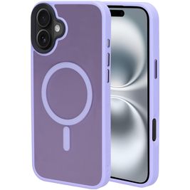 Mobiparts Hardcover Coque iPhone 16 Plus MagSafe Coque arrière Rigide - Satin Lila