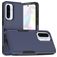 Mobigear Heavy Armor Coque Samsung Galaxy A36 Coque arrière Rigide Anti-Chocs - Dark Blue