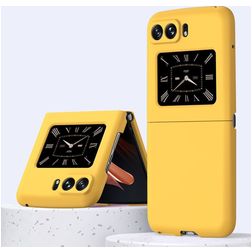 Mobigear Colors Motorola Razr (2022) Plastique rigide Coque arrière - Jaune