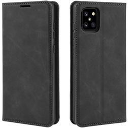 Mobigear Retro Slim Housse Samsung Galaxy Note 10 Lite Etui Porte-Monnaie - Noir