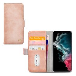 Mobilize Elite Gelly Housse Samsung Galaxy S22 Ultra Etui Porte-Monnaie - Soft Pink