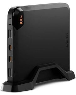 Cygnett VertPWR - Batterie externe 4 USB 25.000 mAh Power Delivery 100W - Noir