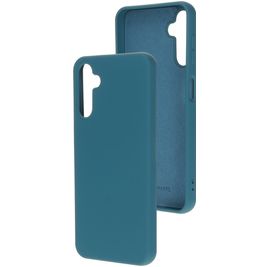 Mobiparts Coque Samsung Galaxy A14 Coque arrière en Silicone - Blueberry Blue
