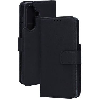 Mobiparts Housse Samsung Galaxy A26 Etui en Cuir Véritable Porte-Monnaie - Noir