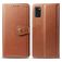 Mobigear Snap Button Housse Samsung Galaxy A41 Etui Porte-Monnaie - Cognac
