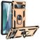 Mobigear Armor Ring Coque Google Pixel 7 Pro Coque arrière Rigide Anti-Chocs avec Anneau-Support - Or