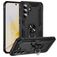 Mobigear Armor ring Samsung Galaxy A57 Plastique rigide Coque arrière Antichoc avec bague de maintien - Noir
