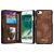Caseme 008 Housse iPhone SE (2022) Etui avec Coque Détachable Porte-Monnaie - Marron
