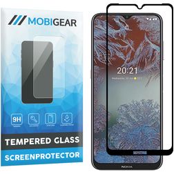 Mobigear Premium Nokia G20 Verre trempé Protection d'écran - Compatible Coque - Noir