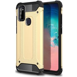 Mobigear Outdoor Coque Samsung Galaxy M51 Coque arrière Rigide Anti-Chocs - Or