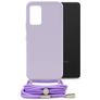 Mobilize Lanyard Gelly Samsung Galaxy A53 Coque avec cordon en TPU Souple - Pastel Purple