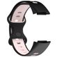 Mobigear Sport Dual Bracelet Silicone Fitbit Charge 5 Fermeture à clou et passant - Noir / Rose